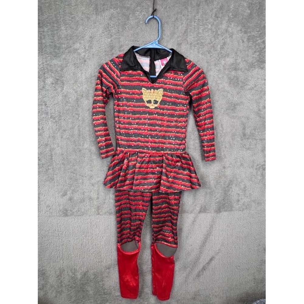 Monster High Power Ghouls Girls Red Toralei Cat Halloween Costume Size M Rubies